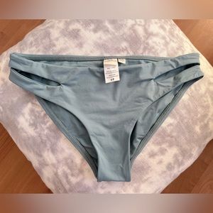 Lspace full cut bikini bottom teal sz small